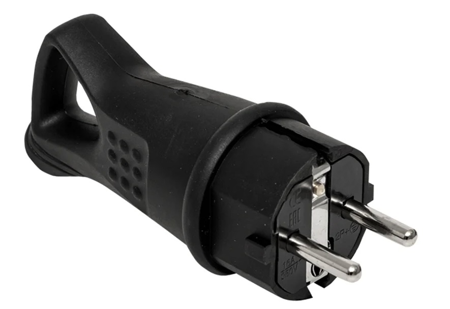 

Каучуковая вилка Filum FL-PLUG-P-EU-IP44-BK Push-pull 2P+PE 16A 250В IP44 переносная, чёрная, FL-PLUG-P-EU-IP44-BK