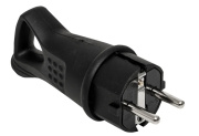 фото Каучуковая вилка Filum FL-PLUG-P-EU-IP44-BK