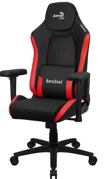 

Кресло игровое AeroCool CROWN Leatherette Black Red до 150кг, искуственная кожа, 2 подушки, 2D подлокотник, CROWN Leatherette