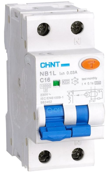 Изображение товара Автомат дифференциального тока CHINT 203101 25 А 2-полюсный