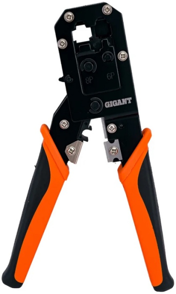 Изображение товара Пресс-клещи Gigant GCCT-1 для обжима RJ11, RJ12, RJ45 кабелей и снятия изоляции