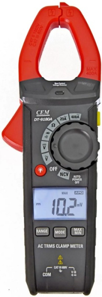 Изображение товара Токоизмерительные клещи CEM DT-9180A для электриков и радиолюбителей