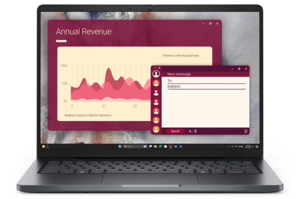 Изображение товара Ноутбук Dell Pro 14 для работы и учебы серый компактный стильный