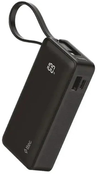 

Аккумулятор внешний портативный TTEC ReCharger 2BB242S LCD 10000mAh PD 20W USB-C and USB-A со встроенным кабелем USB-C. Цвет: черный, ReCharger