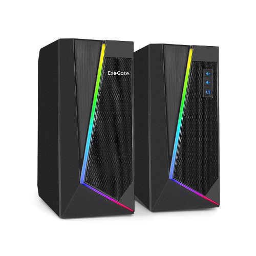 

Акустическая система 2.0 Exegate Accord 240 EX289688RUS USB, 2х3Вт (6Вт RMS), 60-20000Гц, цвет черный, RGB подсветка, Color Box, Accord 240