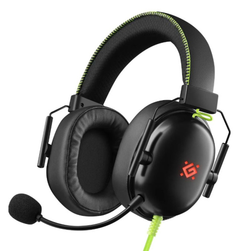 Изображение товара Гарнитура Defender TOXIC игровая с виртуальным 7.1 звуком и подсветкой