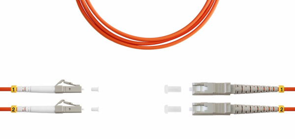 фото Патч-корд волоконно-оптический TELCORD ШОС-2x3.0-2LC/U-2SC/U-MM50-12м-LSZH-OR в Уфе