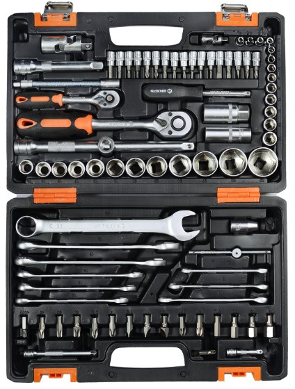 Изображение товара Набор инструментов Вихрь 73/6/7/3 для автомобиля и дома 82 предмета