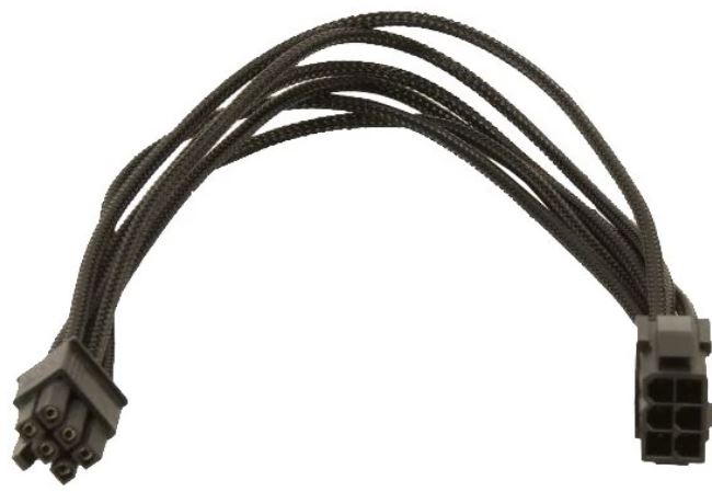

Удлинитель GELID CA-6P-01 6-pin PCI-E, 30см, индивидуальная оплетка, черный, CA-6P-01