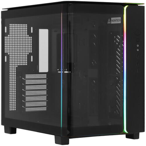 

Корпус ATX Montech KING 95 BLACK без БП, боковая панель из закленного стекла, 2*USB 3.2, USB Type-C, audio, KING 95 BLACK