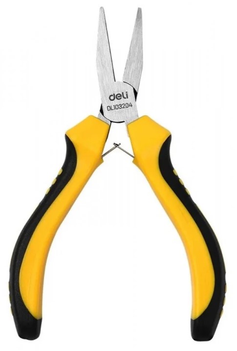 

Тонкогубцы Deli DL103204 160мм, двухкомпонентная рукоять, DL103204