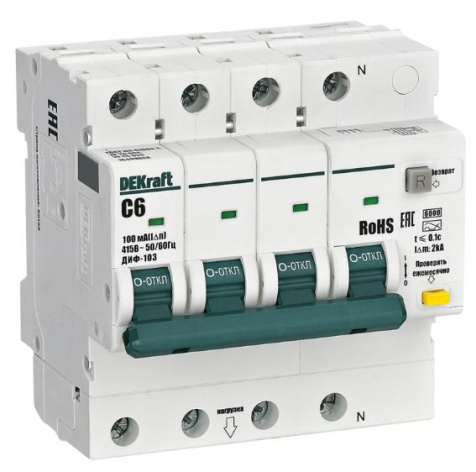 Изображение товара Автомат DEKraft 16408DEK автомат защиты для электрооборудования