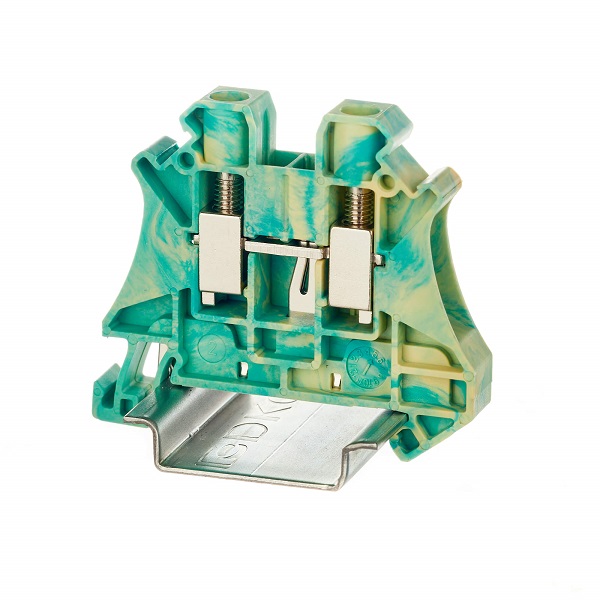 

Клемма заземления DKC TUR-6-PE винтовой зажим, 2 точки подключения, 6 кв.мм, "Nuputuk", TUR-6-PE