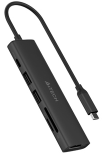 

Разветвитель A4Tech DST-60C USB-C 2порт. серый 1909752, DST-60C