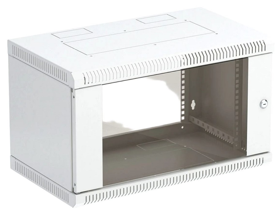 

Шкаф настенный 19", 6U ССД 130411-00637 телекоммуникационный разборный, ШТ-НСр-6U-600-450-С дверь стекло, 130411-00637