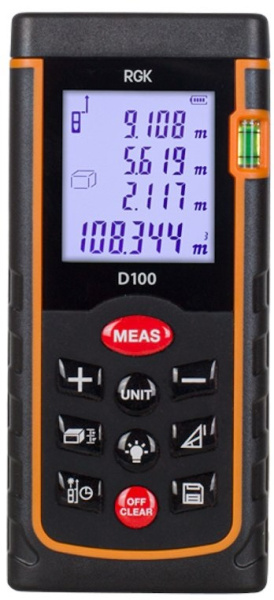 Изображение товара Дальномер RGK D100 с водоотталкивающей поверхностью 100 м