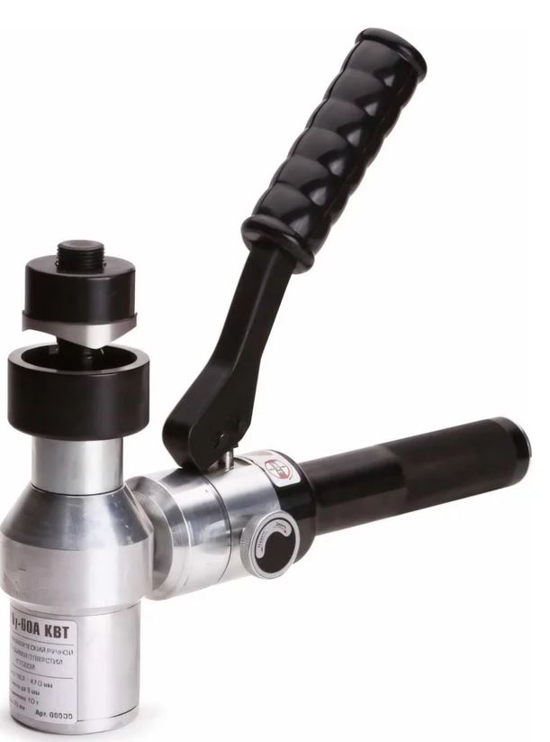 

Пресс гидравлический КВТ 66535 ручной для пробивки отверстий ПГРОу-60А серия ПРОФИ, 66535