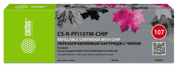 Изображение товара Картридж Cactus CS-R-PFI107M-CHIP