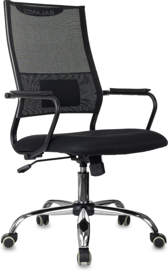 

Кресло Бюрократ CH BALANCE SL ЧЕРНЫЙ ELASTIC-102 СЕТКА/ТКАНЬ КРЕСТОВ. МЕТАЛЛ ХРОМ, CH BALANCE SL