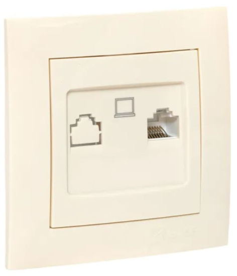 фото Розетка компьютерная в сборе EKF EWK01-035-20 в Омске