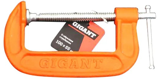 Изображение товара Струбцина Gigant GGC-100 G-образная со силой 100 мм для надежной фиксации