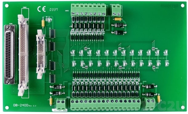 

Плата ICP DAS DB-24OD 24-channel Open-drain Output Board Include : CA-3710, DB-24OD