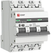 фото Автоматический выключатель EKF mcb4763-3-40B-pro