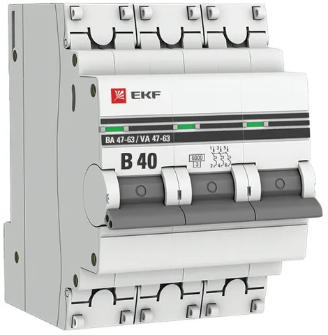 фото Автоматический выключатель  EKF mcb4763-3-40B-pro в Волгограде