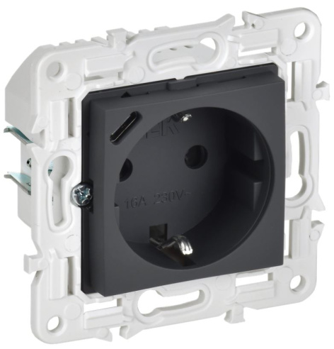 Изображение товара Розетка с заземлением IEK SK-R14-16-U14-018-K53