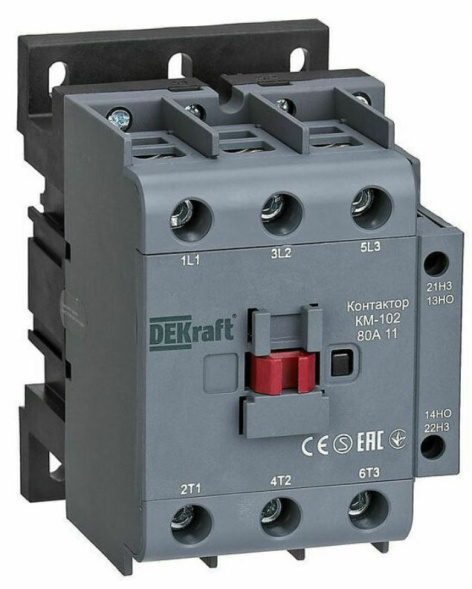 Изображение товара Контактор DEKraft 22332DEK для управления асинхронными двигателями