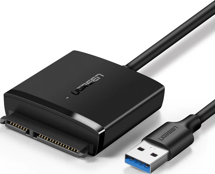 

Конвертер UGREEN CM257 60561 USB 3.0 A To 3.5''/2.5" SATA Converter. Цвет: черный, CM257