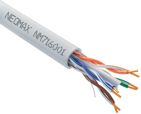 Изображение товара Кабель витая пара U/UTP категории 6 Neomax NM716001 305 метров для внутренних сетей