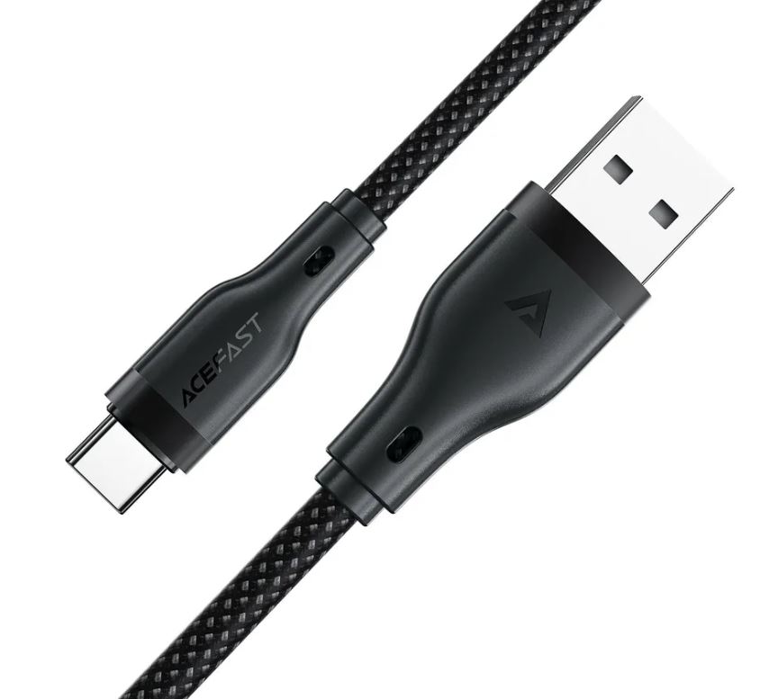 

Кабель ACEFAST C8 USB-A to USB-C charging data cable цвет: черный, C8