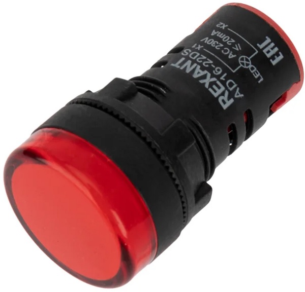 

Лампа индикации Rexant 36-4740 матрица светодиодная AD22-230 В красная, 36-4740