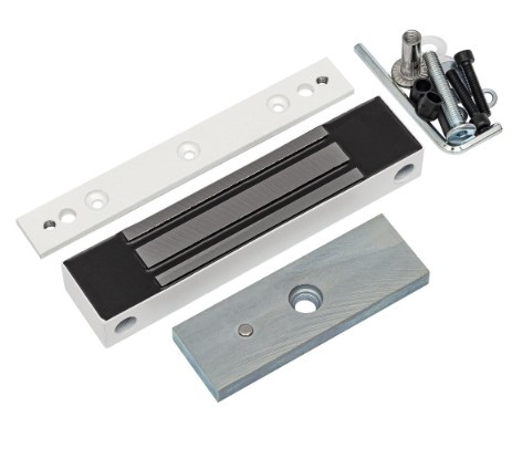 Изображение товара Замок электромагнитный AccordTec ML-180K с планкой (белый)