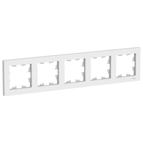 Изображение товара Рамка пятерная Systeme Electric ATN001305 для электрики Белый лотос