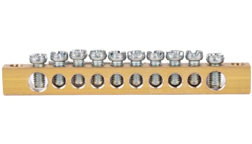 

Шина Rexant 11-2367 PEN «земля-ноль» 6х9 мм 10/2 (10 групп/крепеж по краям), 11-2367