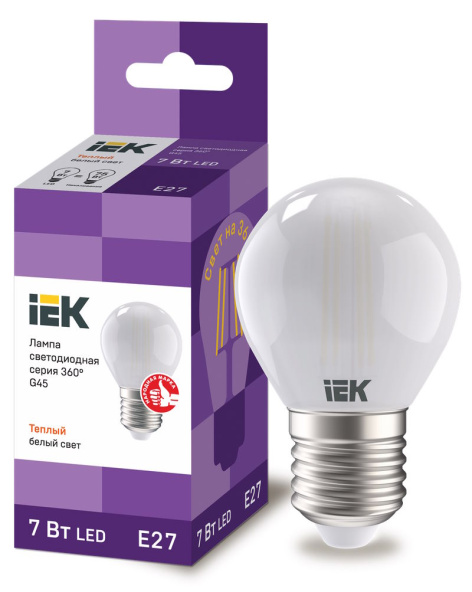 фото Лампа светодиодная IEK LLF-G45-7-230-30-E27-FR в Уфе