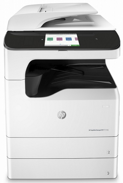 

МФУ HP PageWide Managed P77740z W1B39B A3, 1200 dpi, 1.5GB, 16GB eMMC, 3trays 2*500+100, ADF 100, Duplex, 2*USB/Ethernet/NFC/Bluetooth/WiFi 802.11b/g/, PageWide Managed P77740z