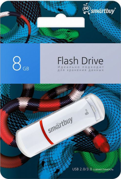 фото Накопитель USB 2.0 8GB SmartBuy SB8GBCRWSN в Челябинске