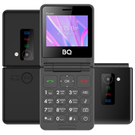 фото Мобильный телефон  BQ 2456 Pocket Black в Уфе