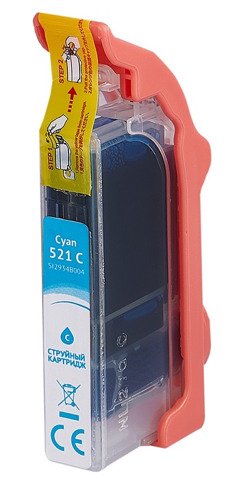 

Картридж струйный Sakura 2934B004 (521 C) для Canon PIXMA MP540/550/560/620/630/640/980/990;MX860/870;iP3600/4600/4700, водорастворимый тип чернил, го, 2934B004 (521 C)