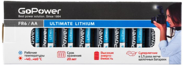 фото Батарейка  GoPower FR6 в Казани