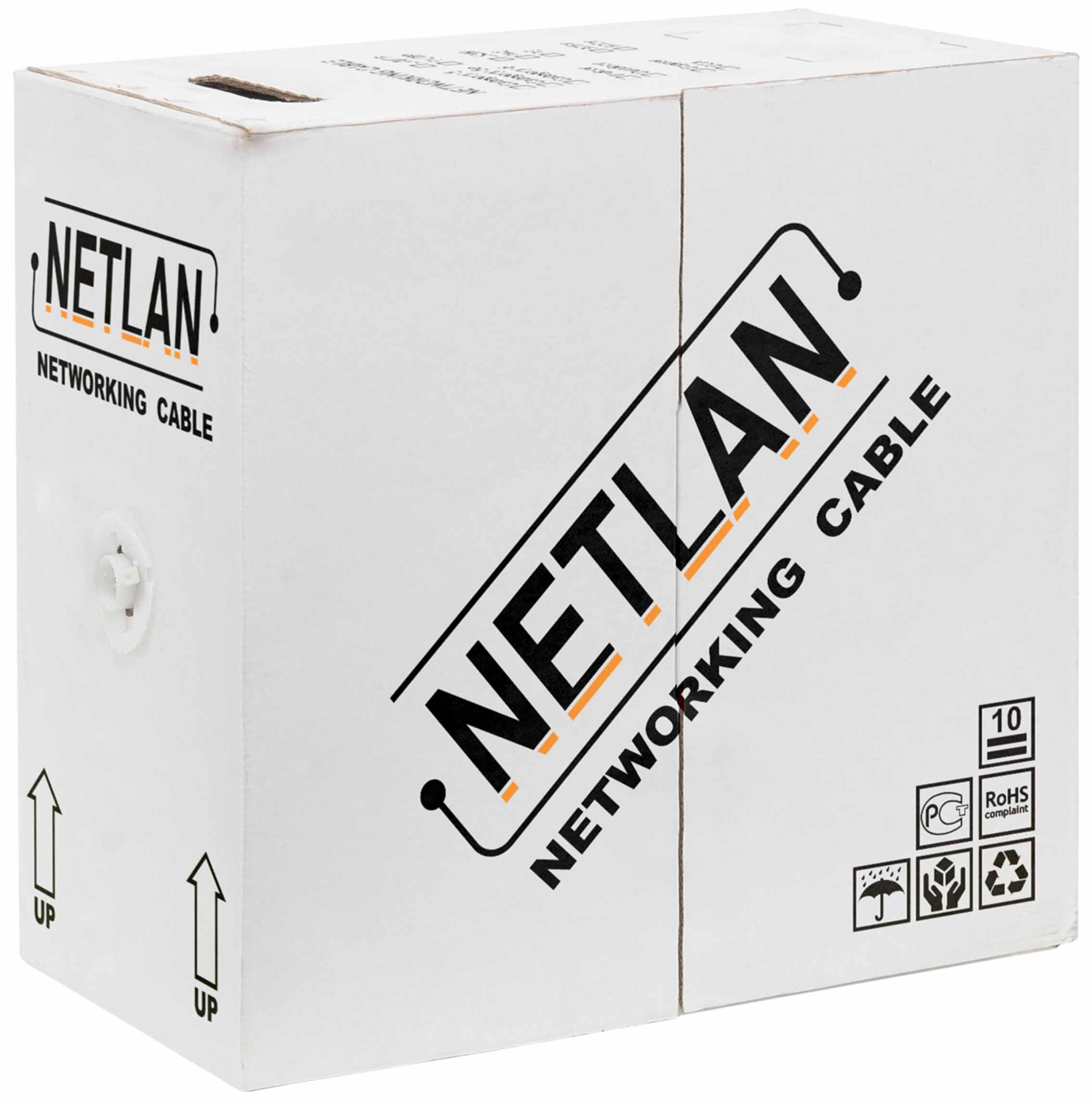 

Кабель витая пара U/UTP 6 кат. 4 пары Netlan EC-UU004-6-PVC-GY 24AWG(0.50 мм), медь, одножильный (solid), внутренний, PVC, нг(B), серый, уп/305м, EC-UU004-6-PVC-GY