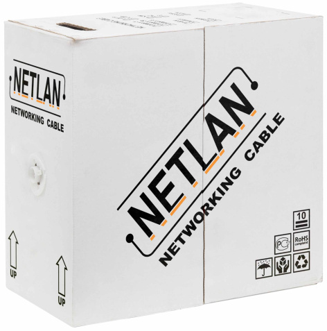 фото Кабель витая пара U/UTP 6 кат. 4 пары Netlan EC-UU004-6-PVC-GY в Казани