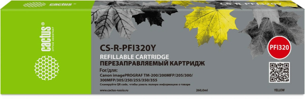 фото Картридж струйный Cactus PFI-320Y в Нижнем Новгороде