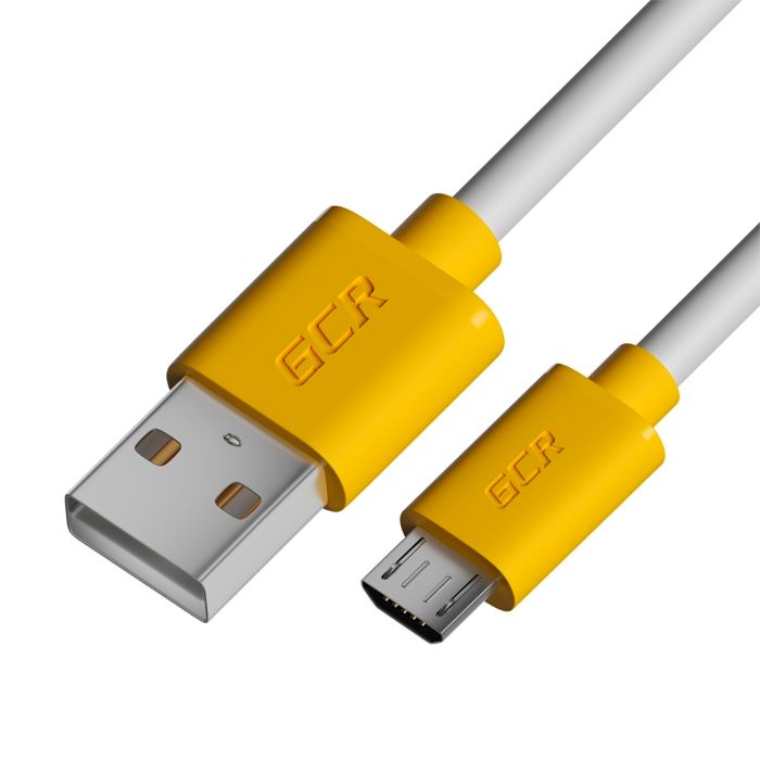

Кабель интерфейсный Greenconnect GCR-53224 3.0m MicroUSB, белый, желтые коннекторы, быстрая зарядка, 28/24 AWG, GCR-53224