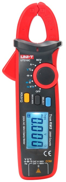Изображение товара Токовые клещи UNI-T UT210C с автоматическим выбором диапазона и диод-тестом