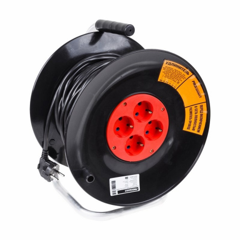 Изображение товара Силовой удлинитель PROconnect 11-7607 на 50 метров с 4 розетками