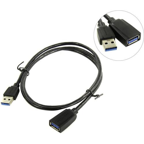 

Кабель интерфейсный USB 3.0 удлинитель Vention VAS-A45-B300 AM/AF - 3м Black Edition, VAS-A45-B300